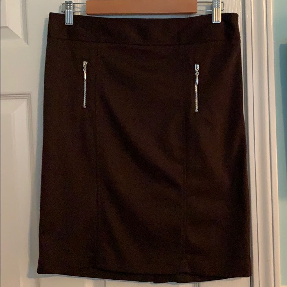 Dark brown pencil skirt size 7 ladies